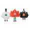 Ghost, Pumpkin & Bat Standing Halloween Kid Figures Set